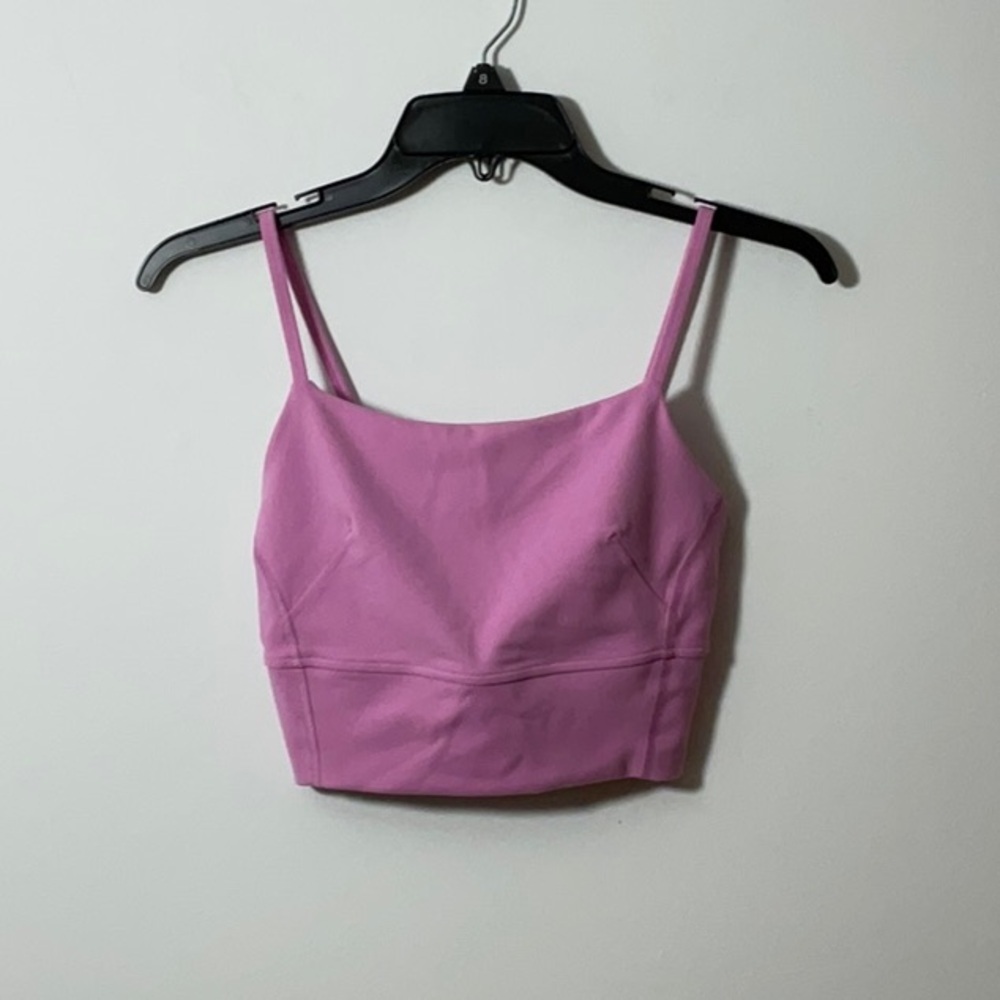 Lululemon Athletica Lavender Spaghetti Strap Crop Top
